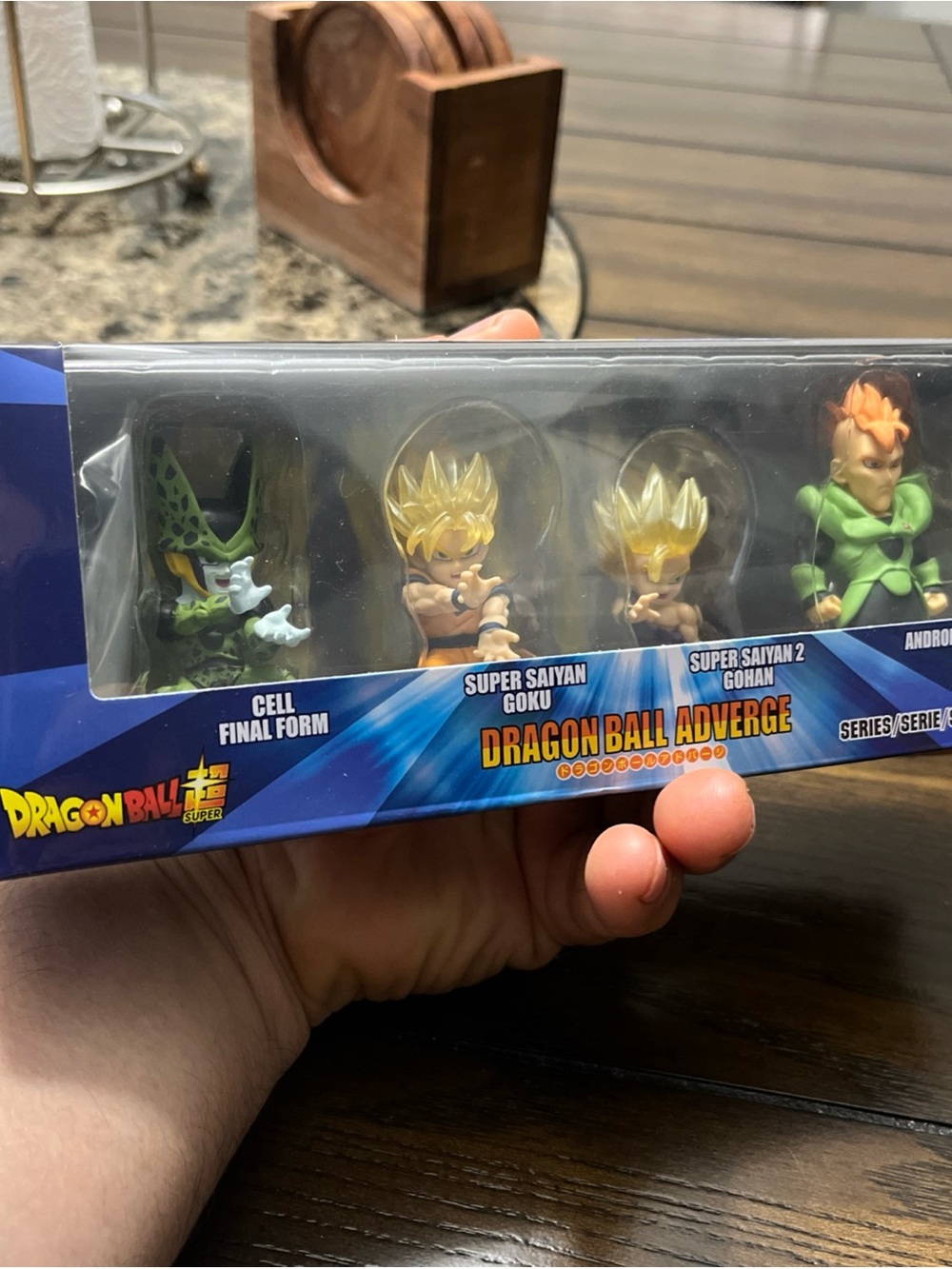 Dragon Ball Z Mini Figure Set - Cell & Super Saiyan Goku (Green, Yellow)